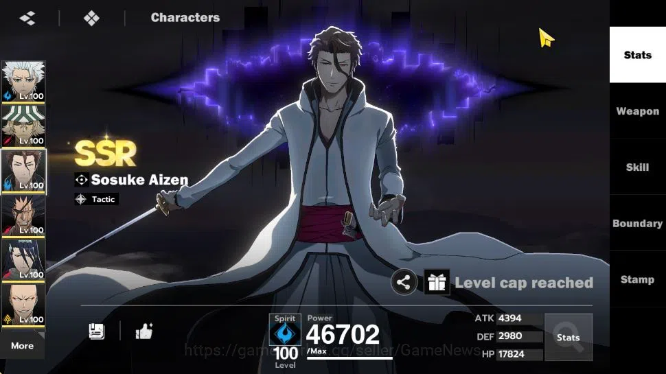 BLEACH: Soul Resonance Accounts NuverseSEA|Lv 76|5K Jade|10 SSR[(ToshiroB4,AizenB1 image 12