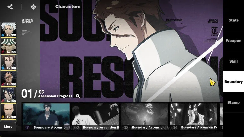 BLEACH: Soul Resonance Accounts NuverseSEA|Lv 76|5K Jade|10 SSR[(ToshiroB4,AizenB1 image 14
