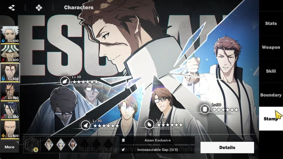 BLEACH: Soul Resonance Accounts NuverseSEA|Lv 76|5K Jade|10 SSR[(ToshiroB4,AizenB1 image 15