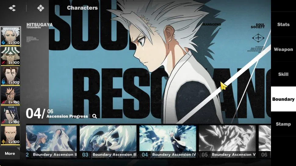 BLEACH: Soul Resonance Accounts NuverseSEA|Lv 76|5K Jade|10 SSR[(ToshiroB4,AizenB1 image 4