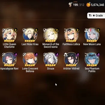 Epic Seven Accounts High-End GLOBAL UnVerif|New Era|15 ML (TR Elvira,Harsetti,LC Bellona,NM Luna,Ruele Etc) Aube,A