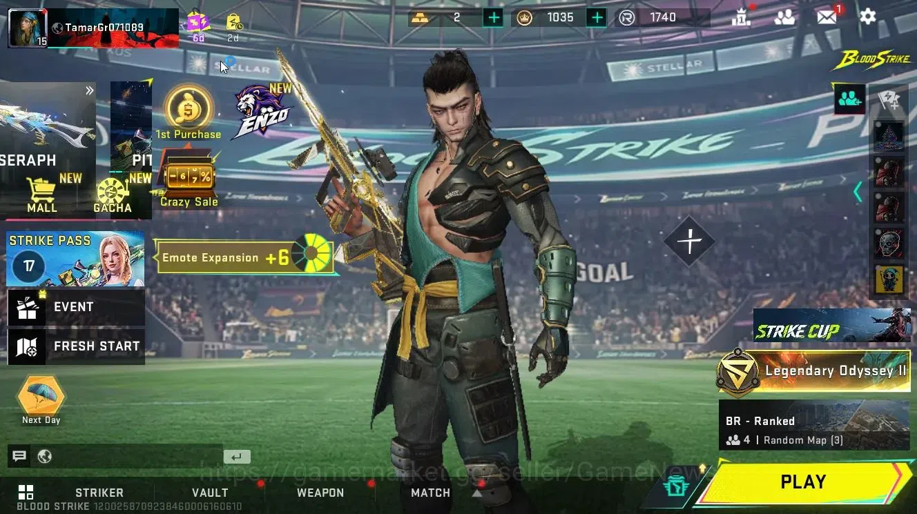 Blood Strike Accounts ASIA|ETERNAL AUG-Empyrean Lv2 | Legendary [KAG6,M4 image 1