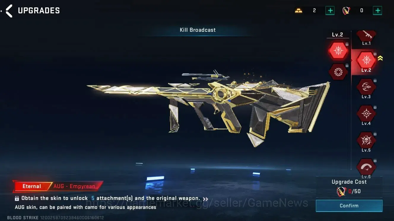 Blood Strike Accounts ASIA|ETERNAL AUG-Empyrean Lv2 | Legendary [KAG6,M4 image 7