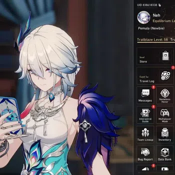 Honkai Star Rail End Game ASIA|TL58|Yao Guang E1+Sign S1 Lv70|Silver Wolf Lv image 1