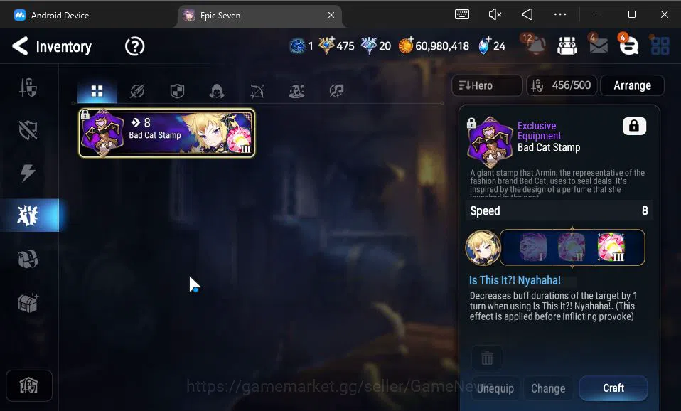 Epic Seven Accounts GBL UNVERIF|12 ML(LOT Scales,DK Sharun,Zio,Etc)+Se image 10