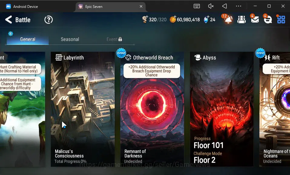 Epic Seven Accounts GBL UNVERIF|12 ML(LOT Scales,DK Sharun,Zio,Etc)+Se image 20