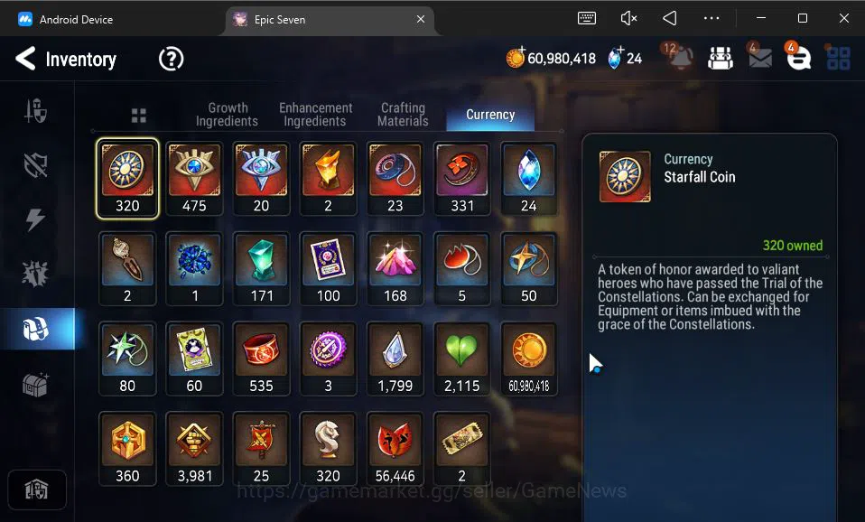 Epic Seven Accounts GBL UNVERIF|12 ML(LOT Scales,DK Sharun,Zio,Etc)+Se image 9