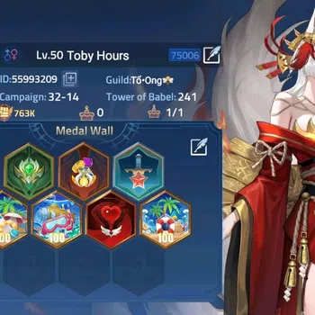 Mobile Legends: Adventure Accounts Global|Lv.50|763k Power|Camp 32-14|VIP 5|Hero 72|37 SSR [Yuri (WatcherOfRealms)]|Check SS