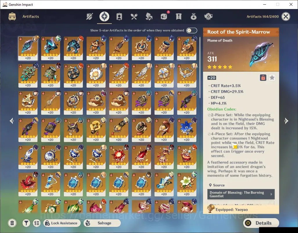 Genshin Impact Accounts ASIA|AR 56|Rate ON|6 Limited + 5 (*5Weap)|Lyney+Si image 8