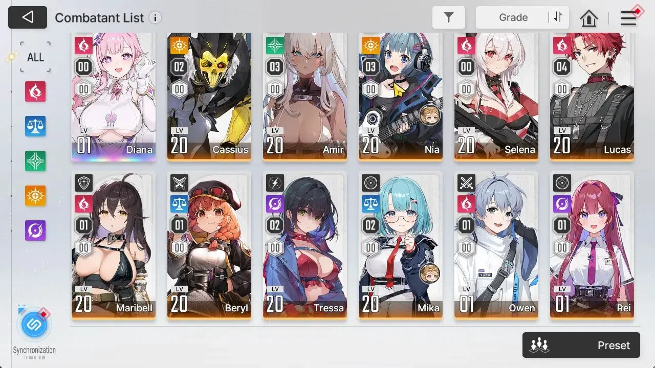 Chaos Zero Nightmare Accounts ASIA Lv21|Starter 7 5