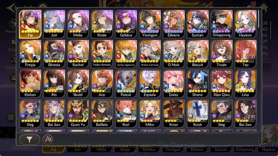 Seven Knights Re:Birth Accounts Global|Full 1