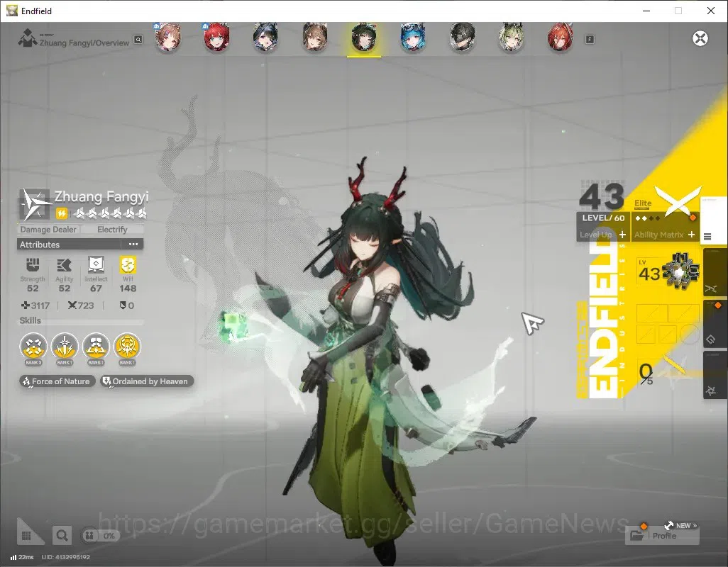 Arknights: Endfield Accounts ASIA|Lv 55|8 SSR (4 Limited) + 11 (6 9