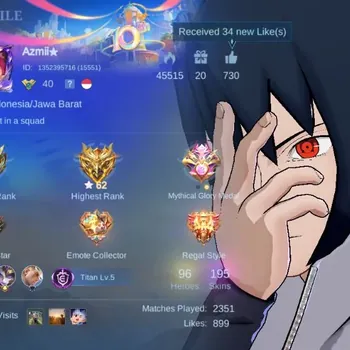 Mobile Legends: Bang Bang Accounts Collector H96|S195|Expert|HighGlory62|NARUTO Suyou|Collector Alice|Lbox Lancelot|Lborn