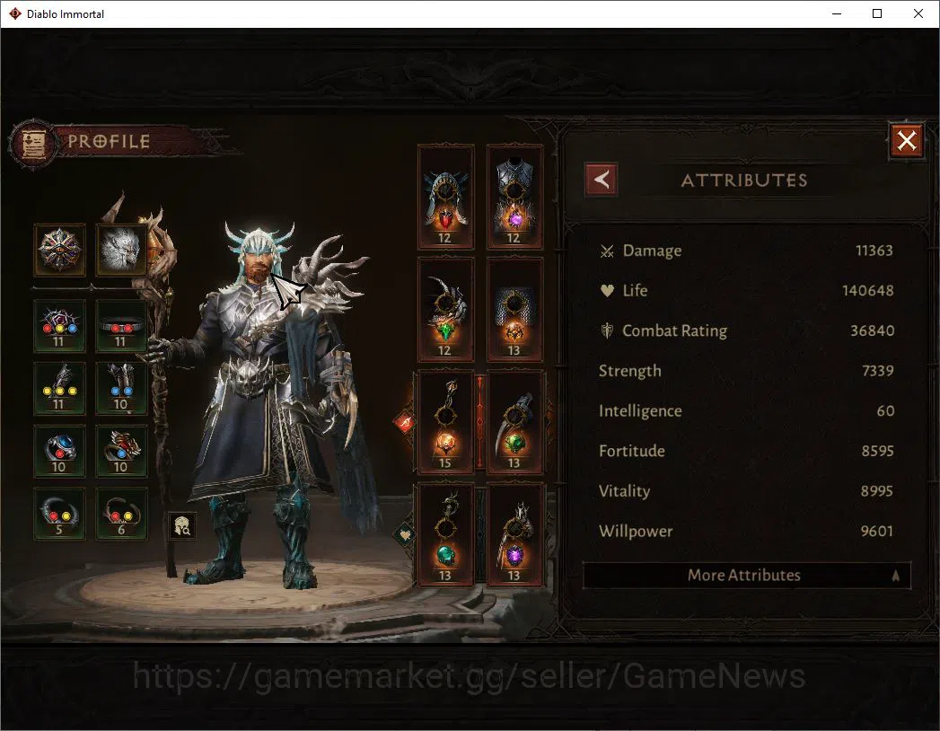 Diablo Immortal Accounts SEA - Izual|Lv60(558)|Druid|36k CR|Reso 510|Parago image 4