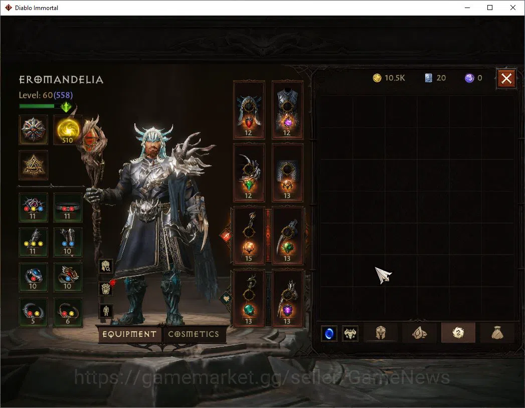 Diablo Immortal Accounts SEA - Izual|Lv60(558)|Druid|36k CR|Reso 510|Parago image 7