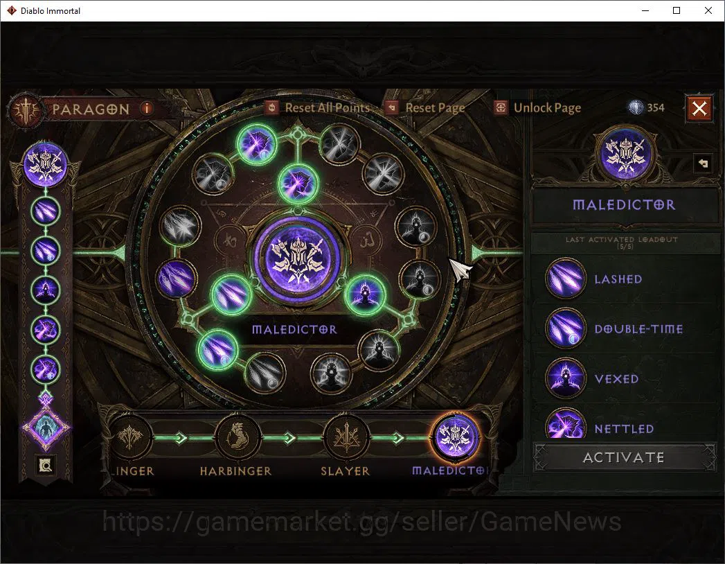 Diablo Immortal Accounts SEA - Izual|Lv60(558)|Druid|36k CR|Reso 510|Parago image 9