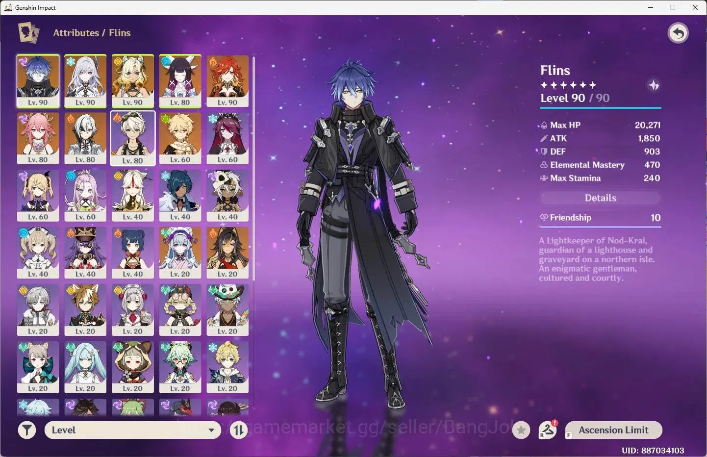 Genshin Impact Accounts ASIA|AR 55|7 Limit | Flins,Skrik,Xilonen,Columbina image 2