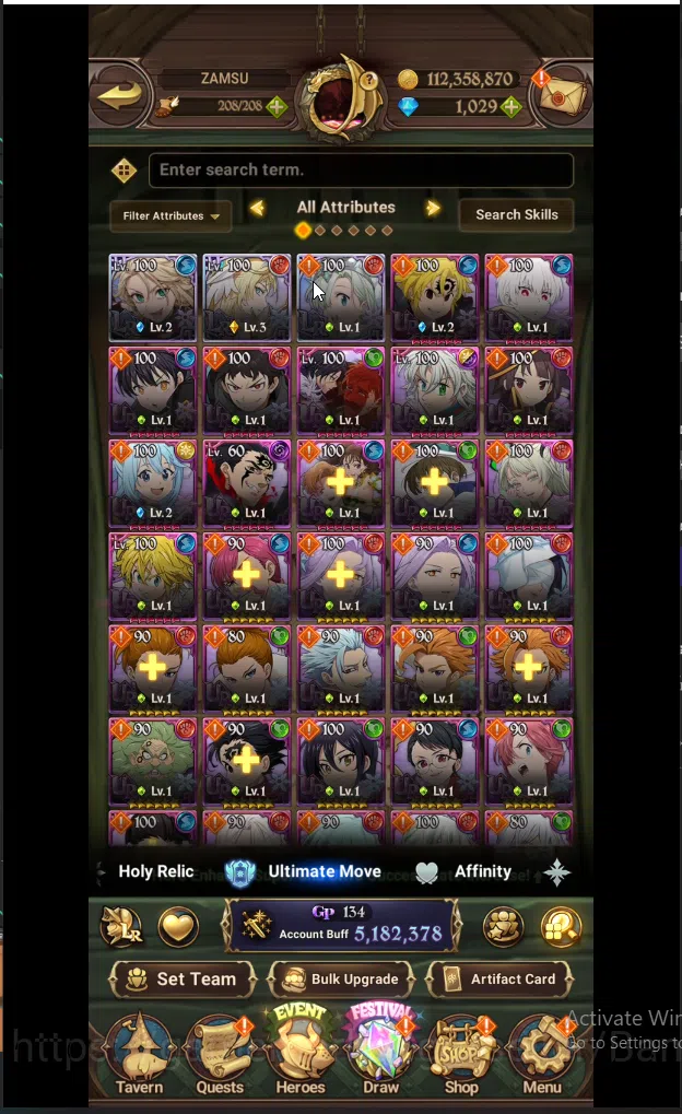 The Seven Deadly Sins: Grand Cross Accounts ASIA | 5,1M CC | DM 1029| 3LR Roxxy,princess,Eliza image 3