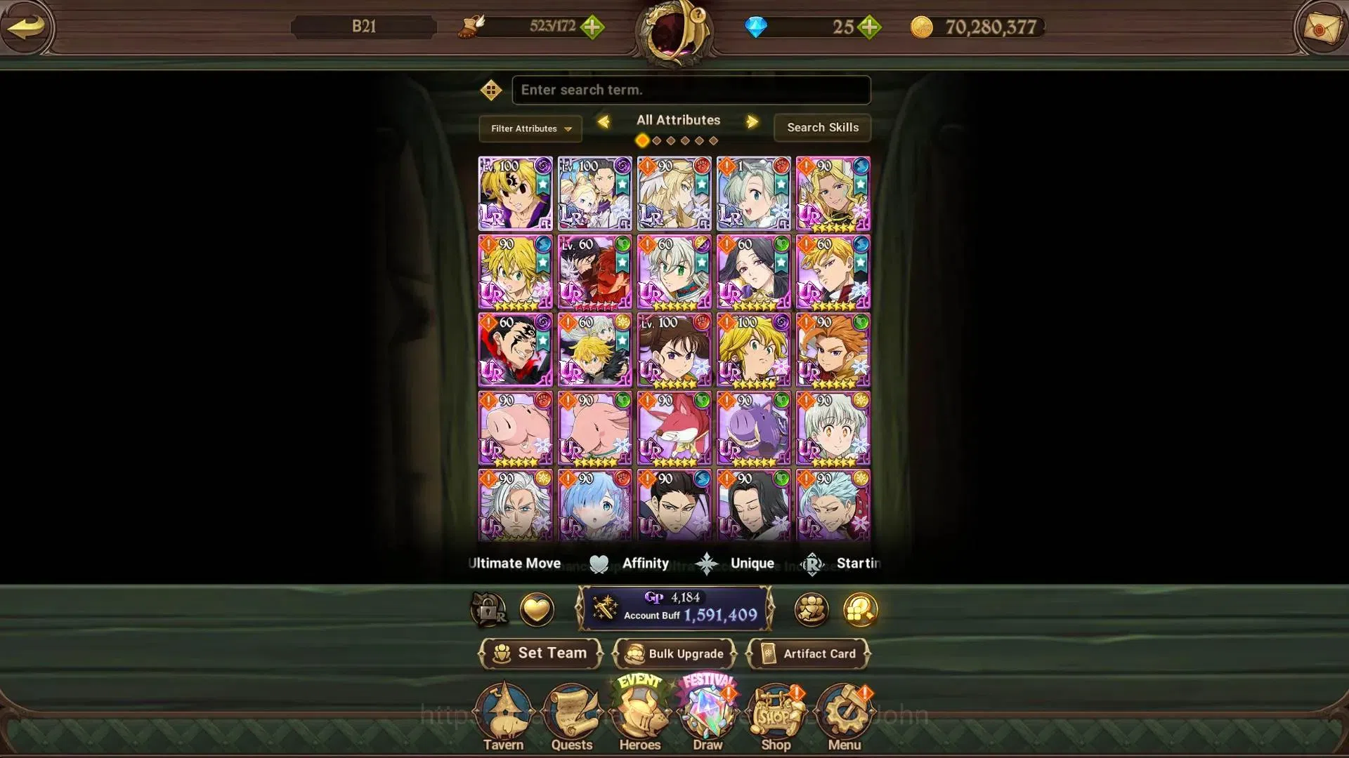 The Seven Deadly Sins: Grand Cross Accounts Global |1.59M CC|4 LR+8 UR|LR Nemesis 3/6,Elizabet image 14