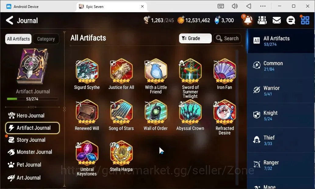 Epic Seven Accounts High-End Global Unverif|6ML (Straze, RnL, RoL, Harsetti, Solitaria Etc.)+E.A.Fumyr,Landy,Estelle,TA 11