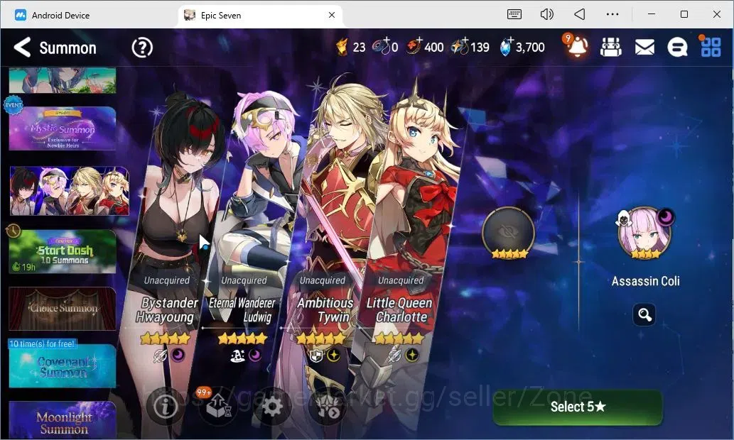 Epic Seven Accounts High-End Global Unverif|6ML (Straze, RnL, RoL, Harsetti, Solitaria Etc.)+E.A.Fumyr,Landy,Estelle,TA 3