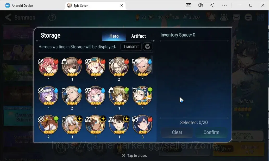 Epic Seven Accounts High-End Global Unverif|6ML (Straze, RnL, RoL, Harsetti, Solitaria Etc.)+E.A.Fumyr,Landy,Estelle,TA 5