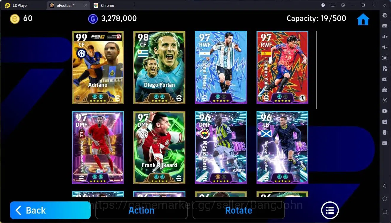 eFootball Accounts High-End Mobile |PW 3157|Epic Adriano,Forlán,Rijkaard,Abbiati Etc|SHW 4