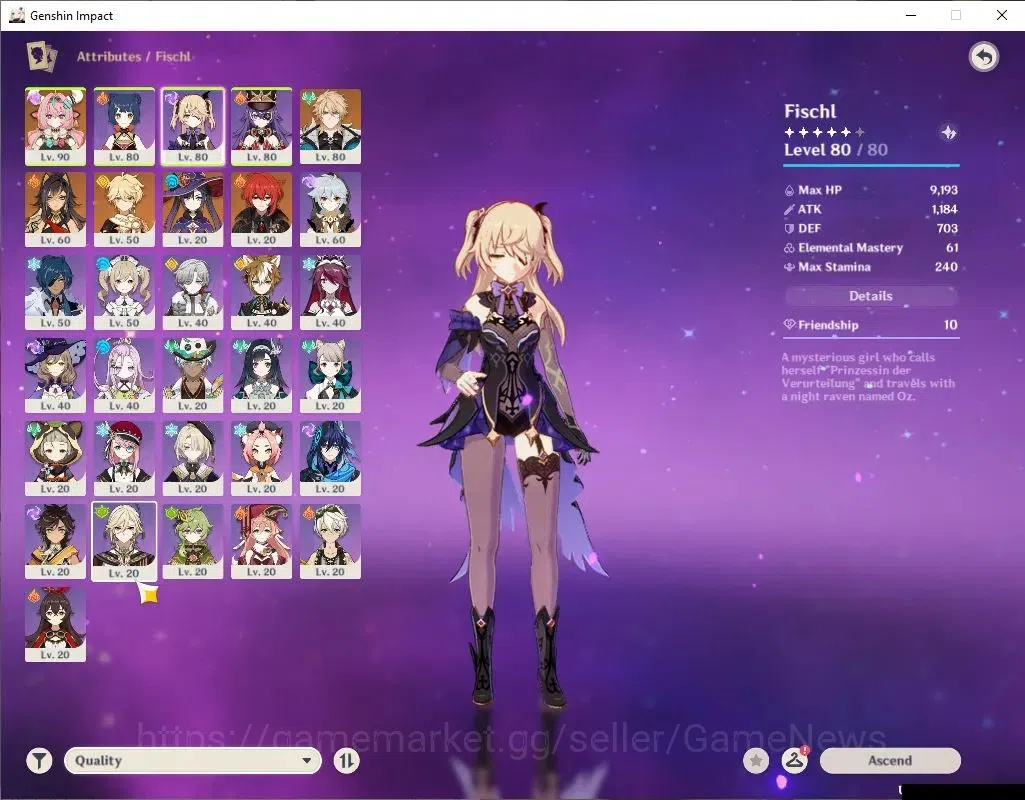 Genshin Impact Accounts Asia|AR 53|2 Limited+3(*5Weapon)|(Varka,Varesa)+Si image 3