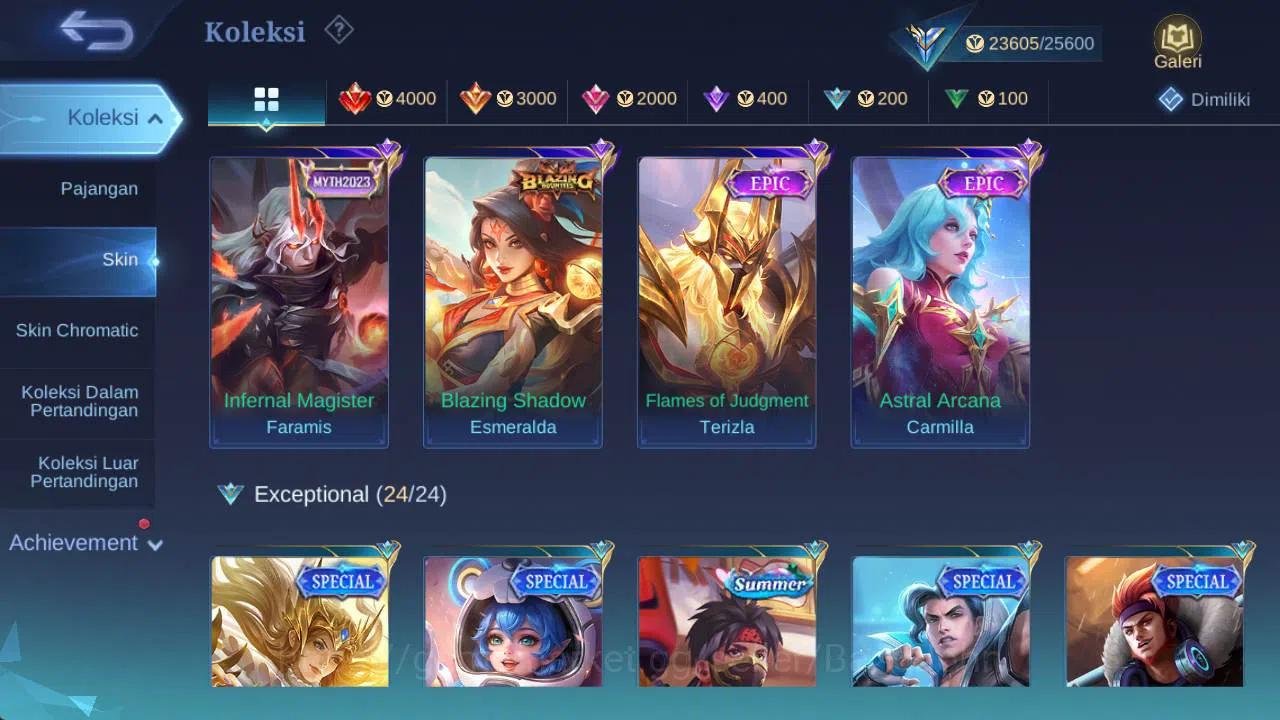 Mobile Legends: Bang Bang Accounts Skin 109, Hero 67, CC nata, epic karrie, Valentine image 9