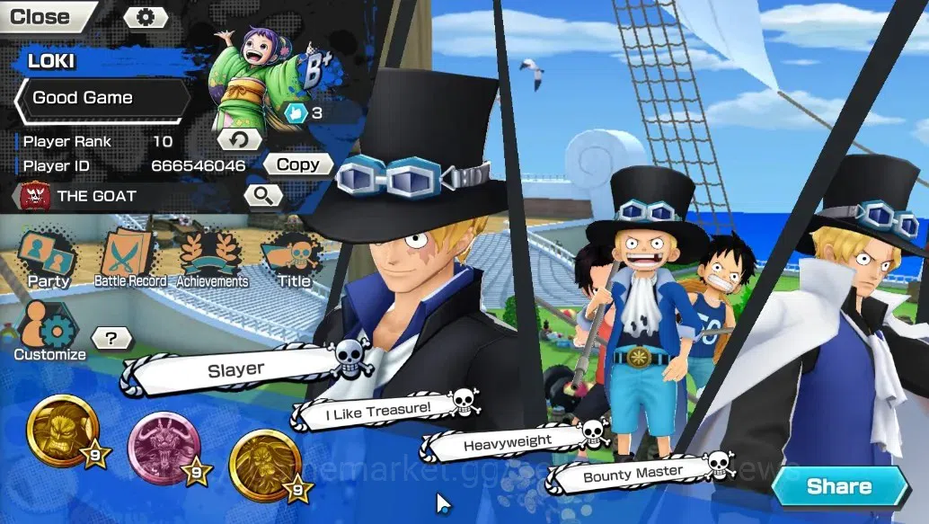 One Piece Bounty Rush Accounts Global |4 EX |Legendary Hero Garp, Flame Emperor S image 2