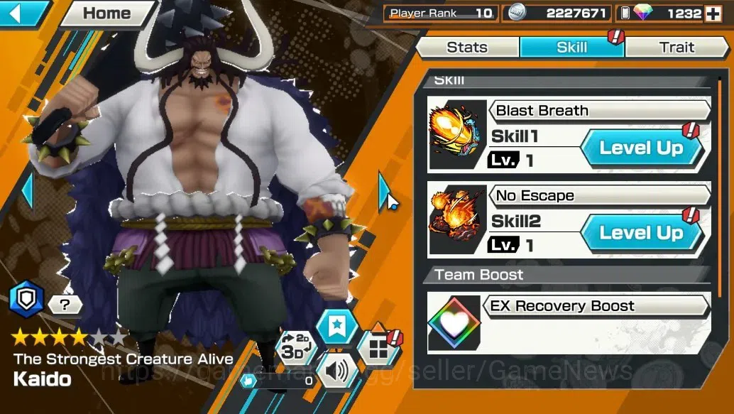 One Piece Bounty Rush Accounts Global |4 EX |Legendary Hero Garp, Flame Emperor S image 8