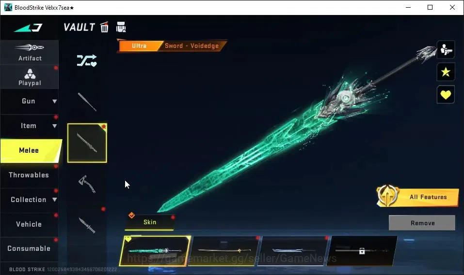 Blood Strike Accounts ASIA|Melee ULTRA Sword|5 ULTRA[Origin-12,UMP45,Etc image 3