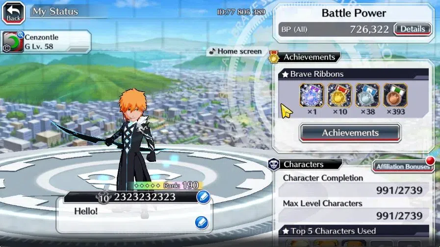 Bleach: Brave Souls Accounts [GLOBAL]54K Orb|9 th Aniv[Ichigo,Kenpaci],Renewed, image 2