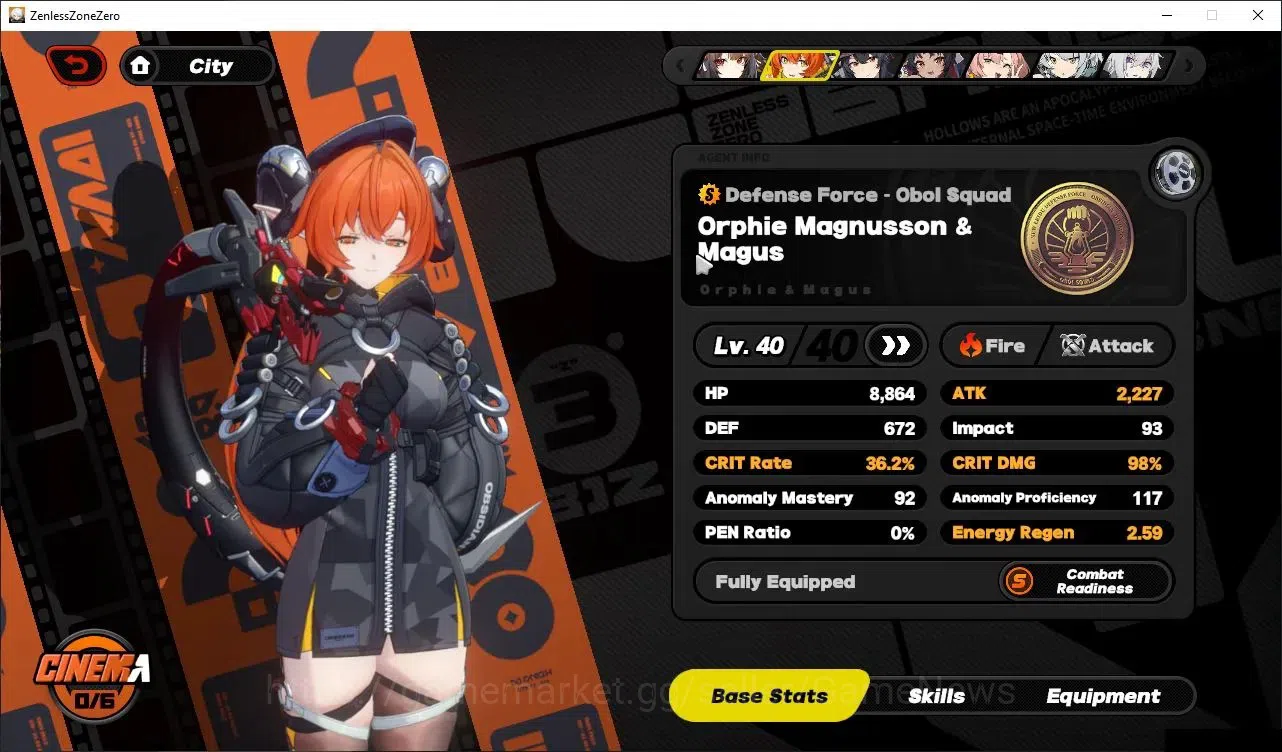 Zenless Zone Zero Accounts Starter ASIA|IK 42|S1 Ch6|2 Limited(Ye shunGuang+Sign,Orphie&Magnus)+2 STD[Nekoma,Grace]|2S 10