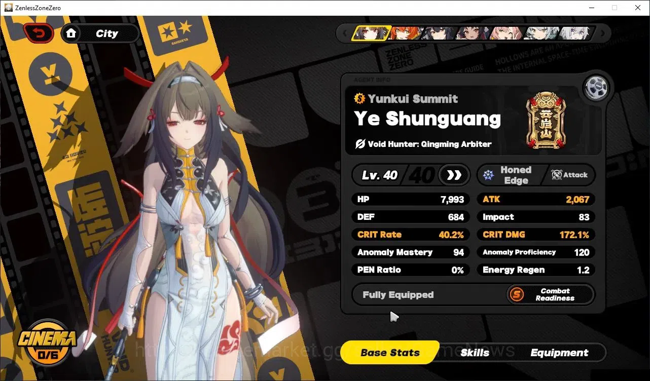 Zenless Zone Zero Accounts Starter ASIA|IK 42|S1 Ch6|2 Limited(Ye shunGuang+Sign,Orphie&Magnus)+2 STD[Nekoma,Grace]|2S 9