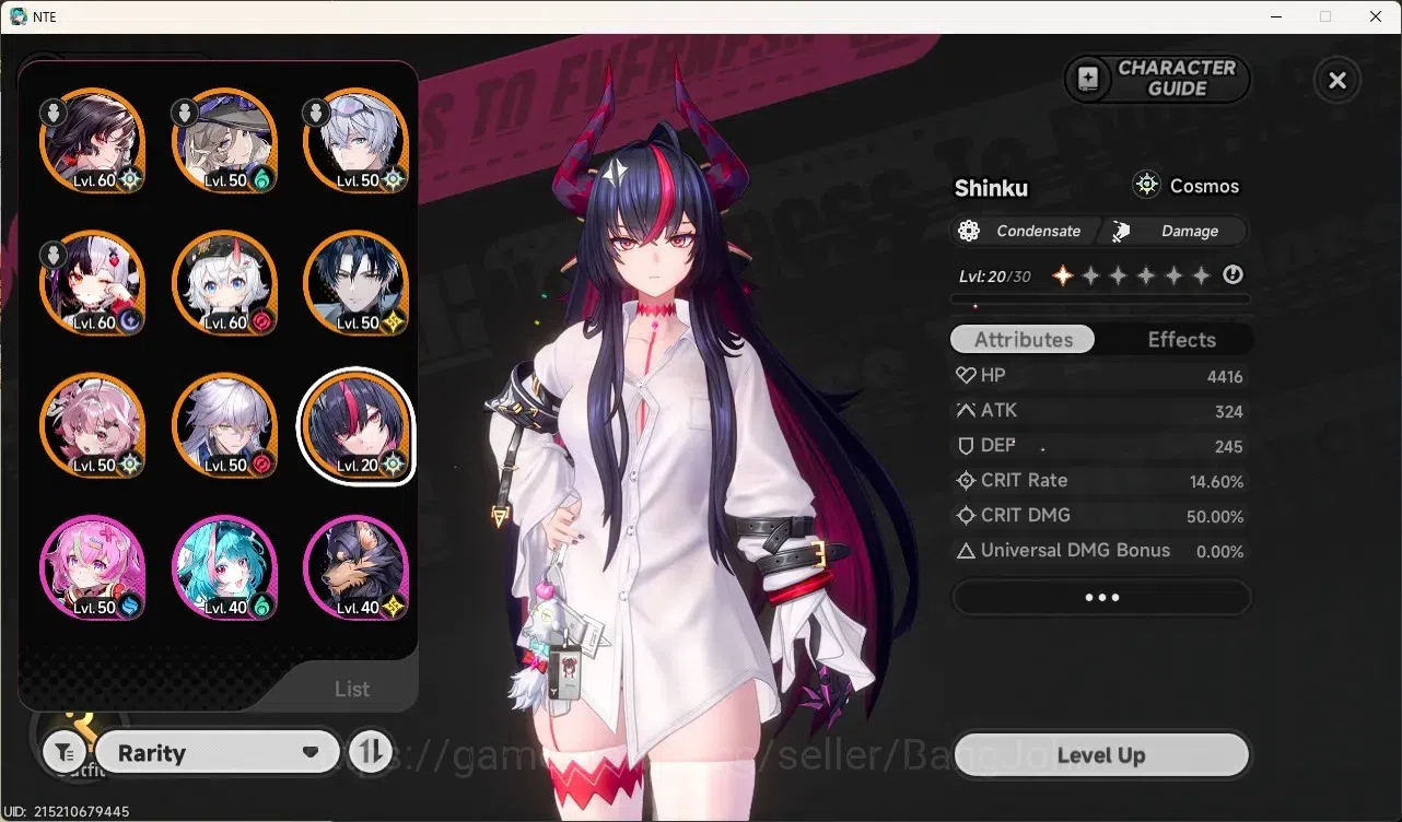 Neverness to Everness Accounts SEA|Lv. 45 |8 S-Class/4 Limited [Shinku,Hotori,Lacrimosa,Chaos]+Sign|Mc Male|TakeMail Check 2
