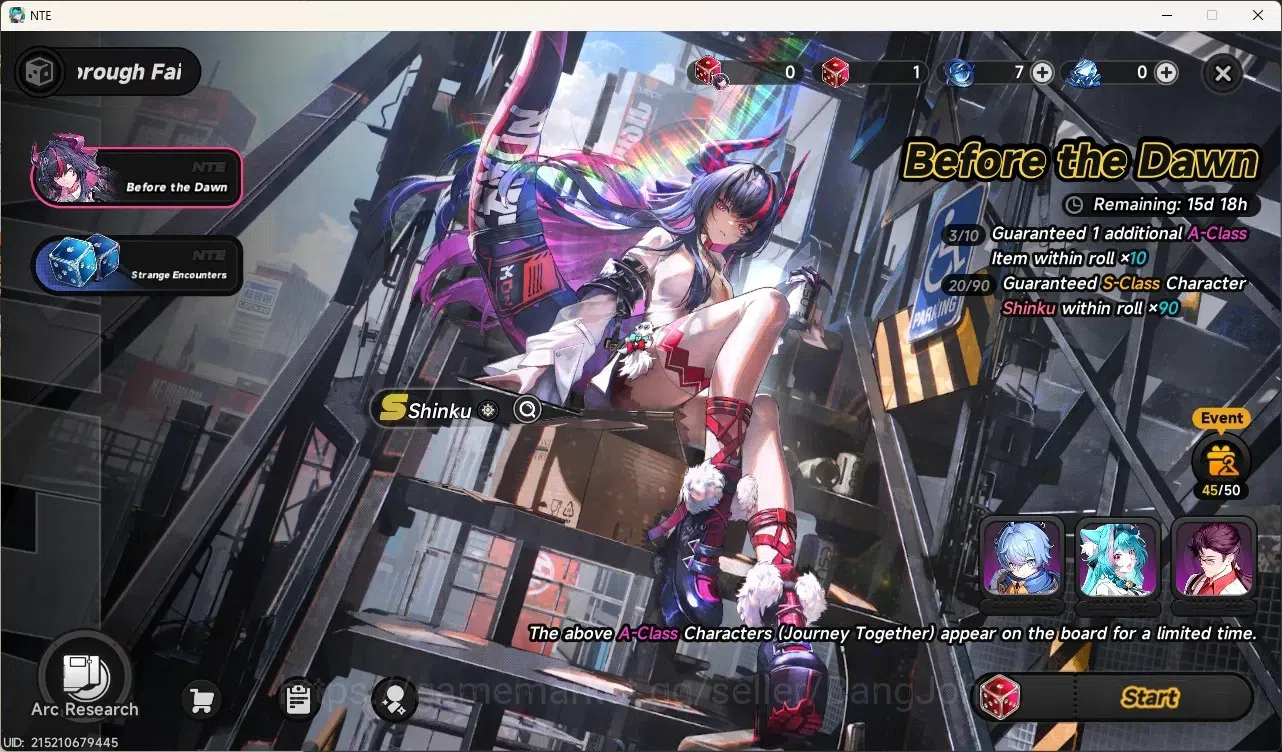 Neverness to Everness Accounts SEA|Lv. 45 |8 S-Class/4 Limited [Shinku,Hotori,Lacrimosa,Chaos]+Sign|Mc Male|TakeMail Check 8