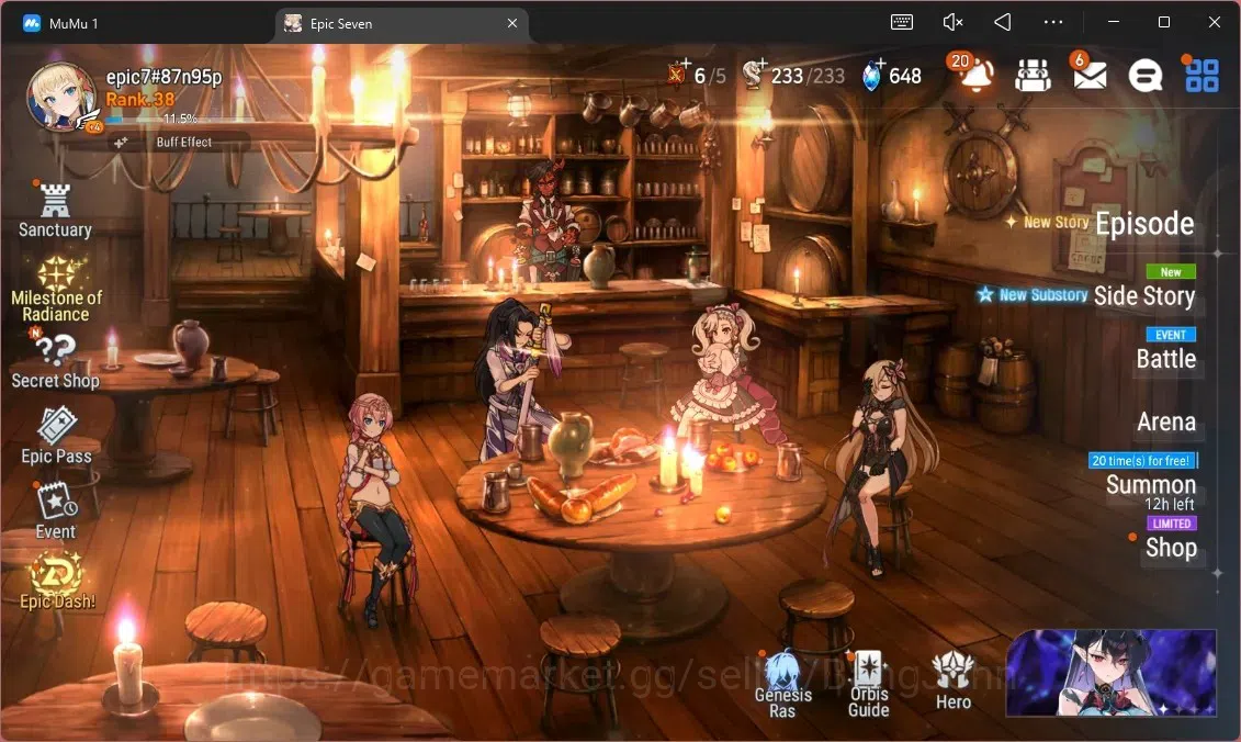 Epic Seven Accounts High-End Global Unverif | 6 ML (RnL,SE Celine,SB Sezan,M Chloe,M Kawerik,R Roanna)|PoH+Bless ON|SS 1