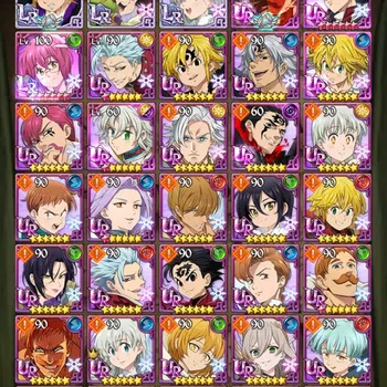The Seven Deadly Sins: Grand Cross Accounts Endgame ASIA|1,6M Power3LR: Meliodas N, Elizabeth, Etc|7UR: Meliodas