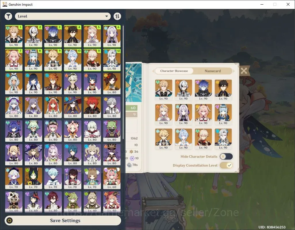 Genshin Impact Accounts Others America|AR 60|17Limit PremArlechino,PremFlins+Sign,PremNouvillette+Sign,PremVarka+Sign|MC 1