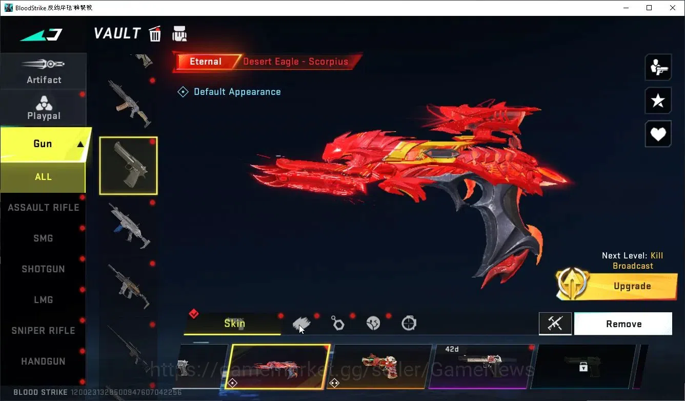 Blood Strike Accounts ASIA|ETERNAL DeAgle+MELEE TalonKnife,Collab ENZO K image 20