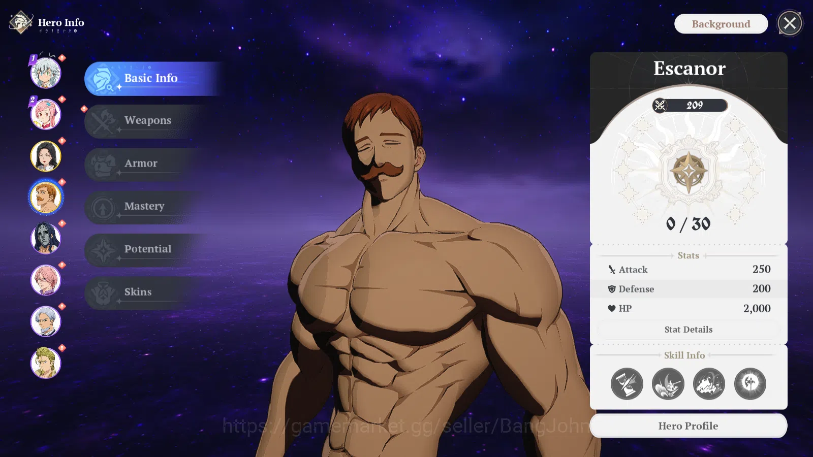 The Seven Deadly Sins: Origin Accounts EUROPE|Fresh StarterLvl2|2SSR|Escanor,Guila&6SR|Ac image 9