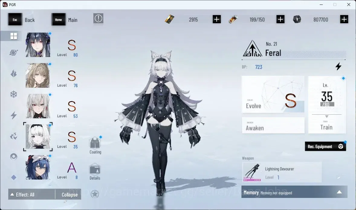 Punishing: Gray Raven Accounts ASIA|Lv 45 | [S Nirvantia,S Crepuscule,S LuciaCW,S image 15