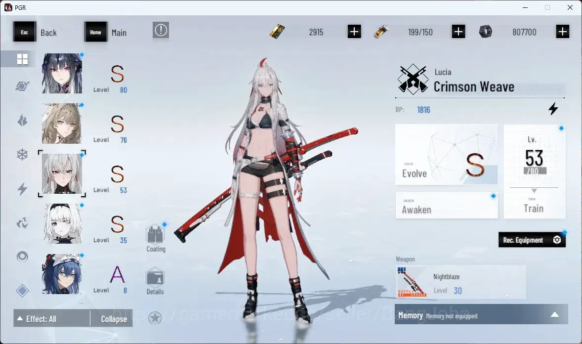 Punishing: Gray Raven Accounts ASIA|Lv 45 | [S Nirvantia,S Crepuscule,S LuciaCW,S image 16