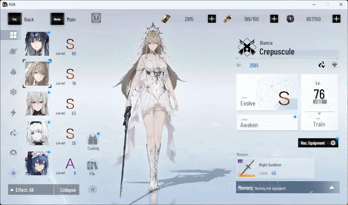 Punishing: Gray Raven Accounts ASIA|Lv 45 | [S Nirvantia,S Crepuscule,S LuciaCW,S image 17
