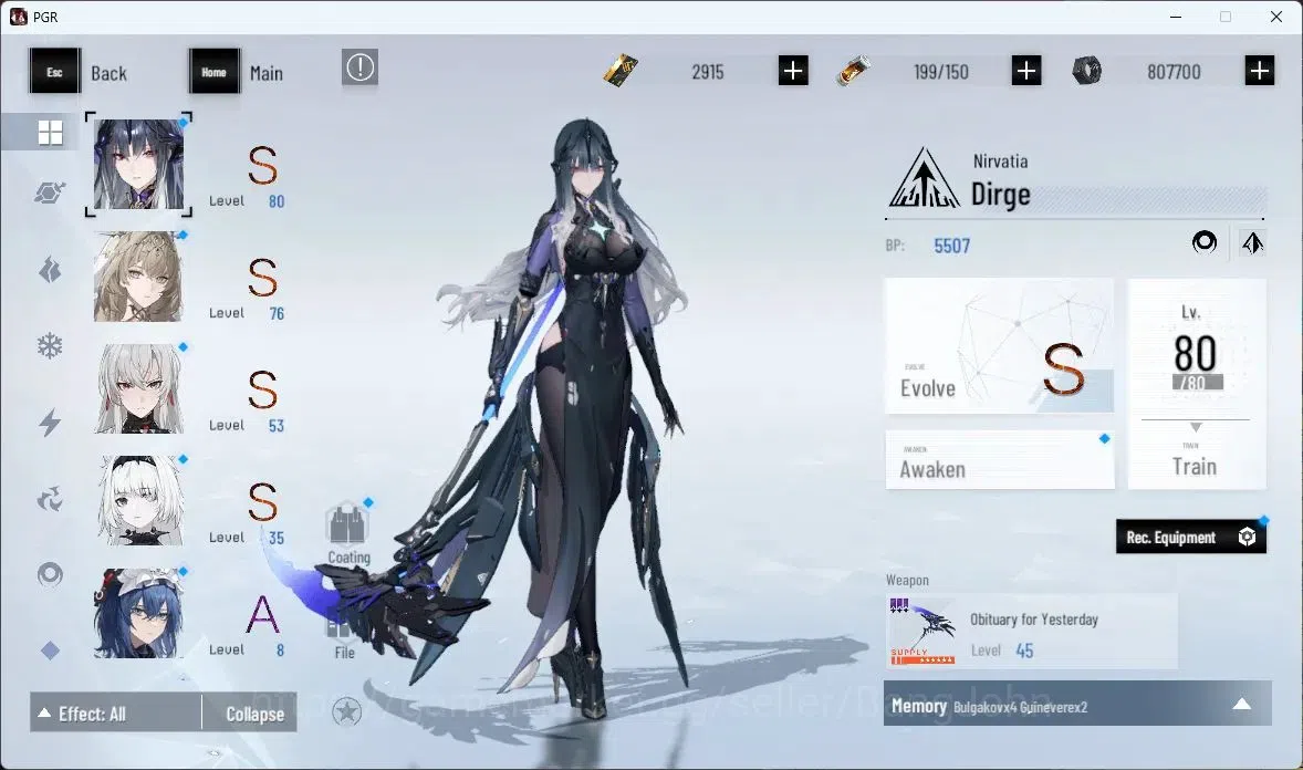 Punishing: Gray Raven Accounts ASIA|Lv 45 | [S Nirvantia,S Crepuscule,S LuciaCW,S image 18