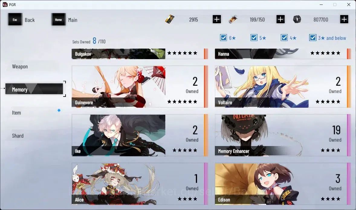 Punishing: Gray Raven Accounts ASIA|Lv 45 | [S Nirvantia,S Crepuscule,S LuciaCW,S image 8
