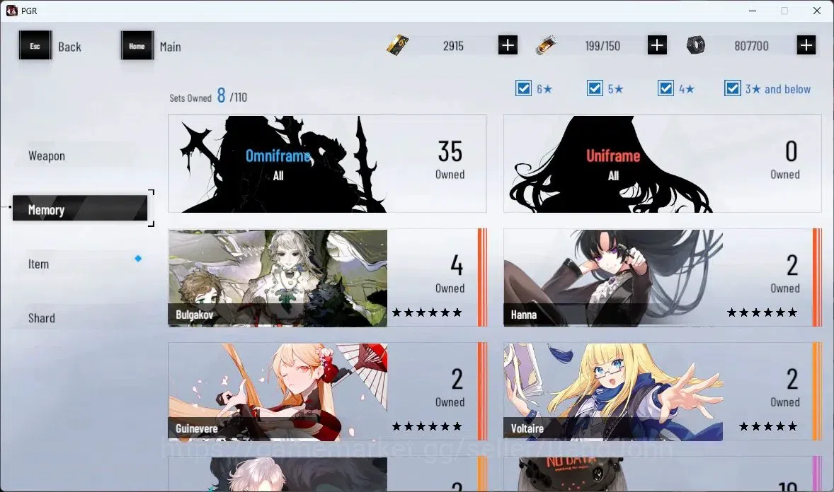 Punishing: Gray Raven Accounts ASIA|Lv 45 | [S Nirvantia,S Crepuscule,S LuciaCW,S image 9