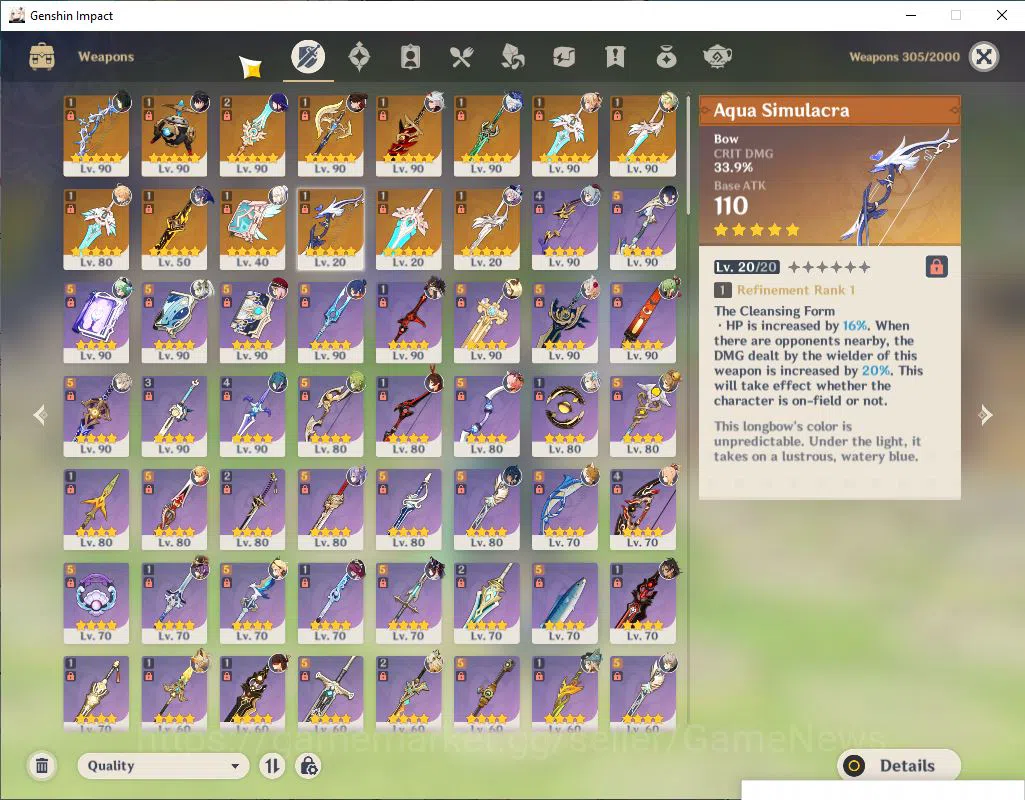 Genshin Impact Accounts Asia|AR 60|13 Limited+14(5*Weapon)|(Arataki Itto,W image 6