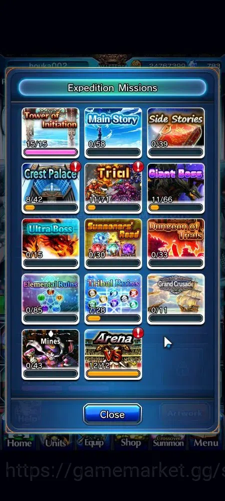 Grand Summoners Accounts Global|Rank 97|783 cc|13 Ascend+6 TW|Houka Inumuta image 7